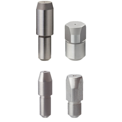 Locating pins / head shape selectable / chamfered flat head / press-fit spigot