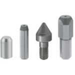 Locating pins, Centring pins / head shape selectable / chamfered flat head / fastening variant selectable