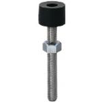 stopper bolts / hexagon socket at head / regular thread / hard rubber protective head / stainless steel / A57 UNSTH6-40