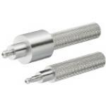 Slot Pins for Inspection Jigs / Straight Threaded with Step / 2 Steps