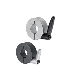 Set collars / stainless steel, steel / slotted / clamping lever SCKM12-B