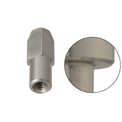 Locating pins / round, diamond-shaped / chamfered flat head / internal thread with centring collar