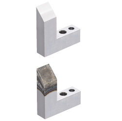 Locators (Horizontally Inclined) Two Dowel Holes and One Through Hole Type