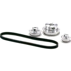 Timing belt pulleys / 3GT / with flanged pulley / clamping flange / aluminium / 3GT-6C