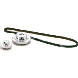 Timing belt pulleys / 2GT / with flanged pulley / clamping flange / aluminium / 2GT-4C P30-2GT-BLP-4C-4