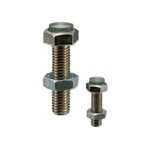 Stop screws / Hexagon head / Regular thread / PUR protection insert head side / steel / nickel-plated / A90 / SUB