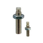 stopper bolts / hexagon socket / regular thread / PUR protective cap, front / steel / nickel-plated / A90 / SUS