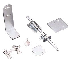 Lock and Stopper Parts for Safety Fence