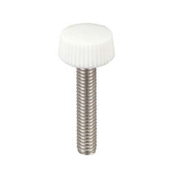 PC (Polycarbonate) / Knurled Stainless Steel Screws, Red, White and Black PC-BK/CR-S-M3-L12