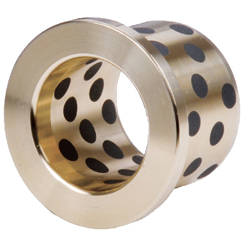 Plain bearing bushes with flange / brass / solid lubricant / SPF SPF-1012