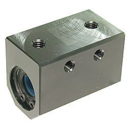 Linear ball bearings / block type / aluminium / with seal / maintenance-free / CH-MF