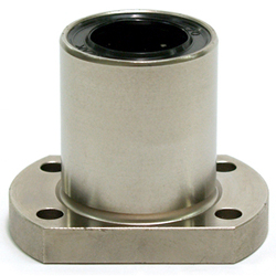Linear ball bearings / double sided round flange / steel / untreated, anti-rust treatment / LFTM 