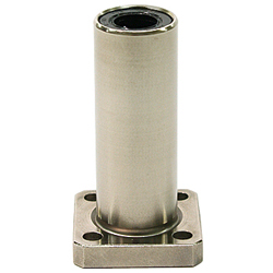Linear ball bearings / square flange / steel / untreated, anti-rust treatment 