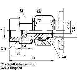 PARKER MAVE Pressure Gage Fitting With Taper