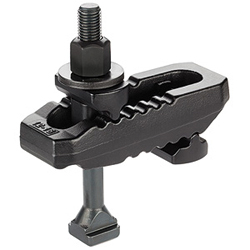 Clamps, slotted, with adjustable counter piece, with T-Bolt