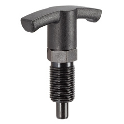 Index Bolt With Hexagon Collar, Locking, With T-Handle