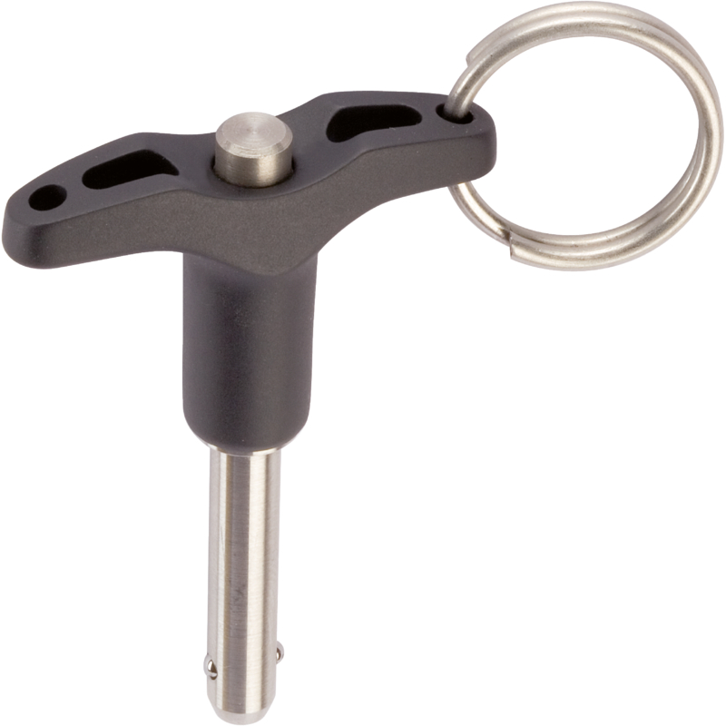 Quick Release Pin with T-handle, single acting - according to NASM / MS 17985 4211.C23