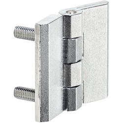Flat hinges / threaded bolts / zinc die-cast / 25160.00xx / HALDER
