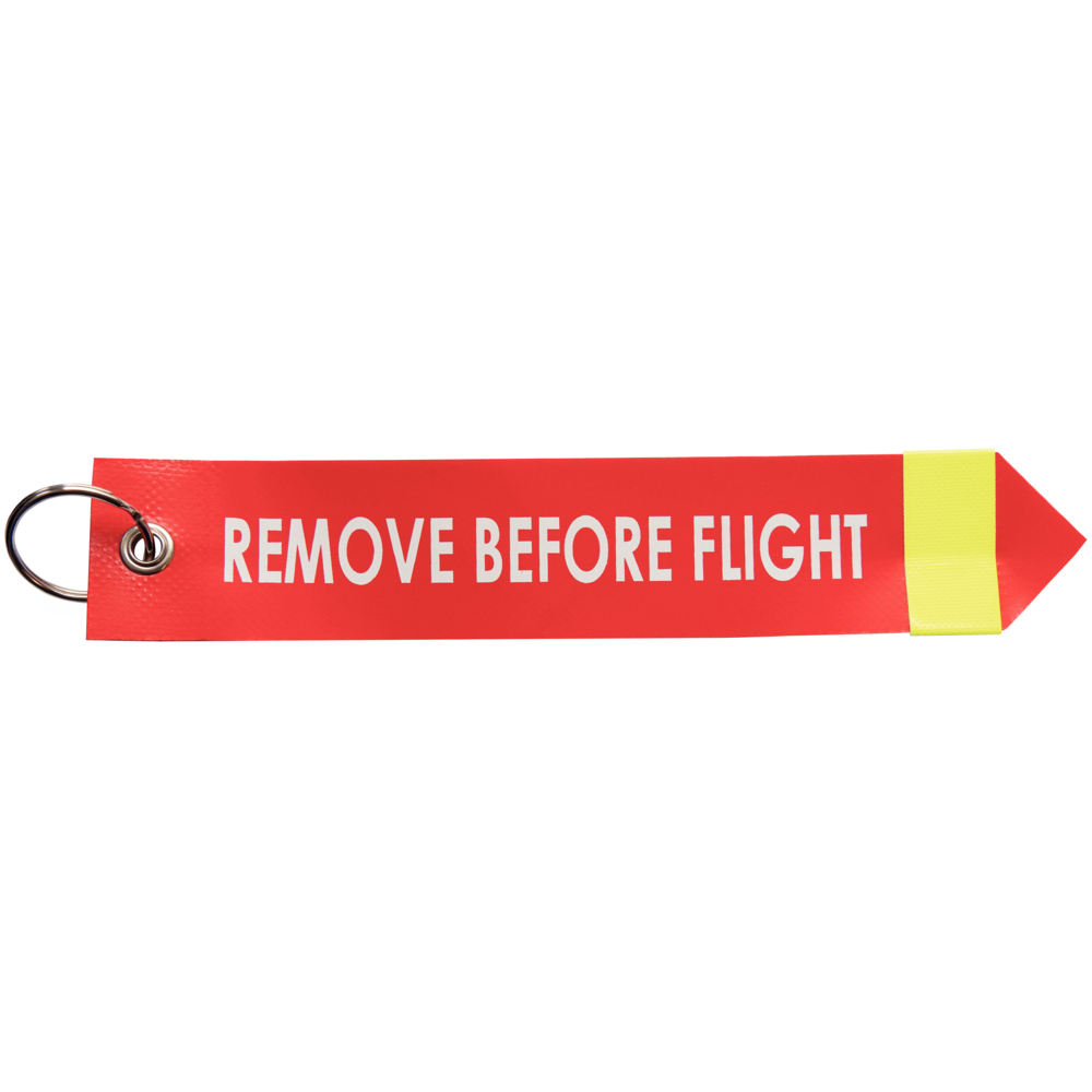 Warning Streamers, with lettering "Remove Before Flight", with reflector