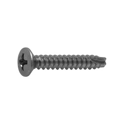 Cross Recessed Raised Countersunk Head Tapping Screws, 2 Models Grooved B-1 Shape CSPRDS2M-ST3W-TP4-20