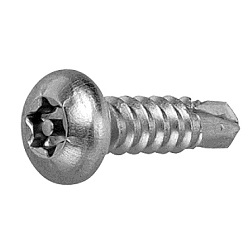 TRF / Tamper-Proof Screw, SUS410 TRX, Pin TRX Pot Drill Screw
