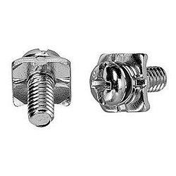 Iron Terminal Screw Plus / Minus Head SH-Type (Spak Washer + Square Opposite Side Stopper Included) CSBPNHND-ST3W-M3-8.5