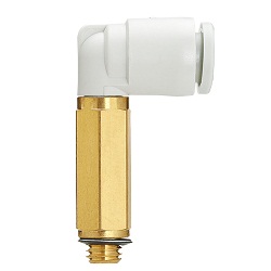KQ2W, One-touch Fitting White Color - Extended Male Elbow