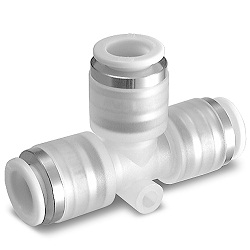 Clean One-Touch Fitting for Blowing Systems, Male Brach Tee and Union Tee, KPT Series KPT06-00