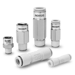 Bushing Type Check Valve With One-Touch Fitting AKH / AKB Series