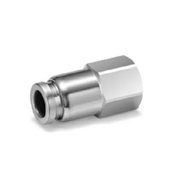 KQG2F, Stainless Steel EN 1.4401 Equiv., One-touch Fitting, Female Connector