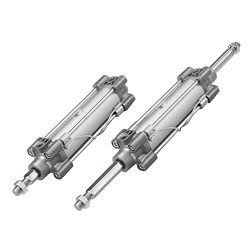 ISO Standard (15552) Compliant Air Cylinder, Non-Rotating Rod Type, Double Acting, Single/Double Rod, C96K Series