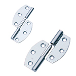 Flat plug-in hinges / conical countersinks / rolled / steel / zinc chromated / B-5 / TAKIGEN