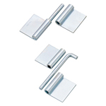 Flag hinges / unperforated / rolled / steel / zinc chromated / B-301 / TAKIGEN