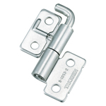 Flat plug-in hinges / asymmetrical / rolled / stainless steel / barrel polished / B-1053-2 / TAKIGEN