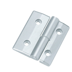 Flat push-in hinges / cylindrical recesses / plastic bush / aluminium / nickel-plated / B-502 / TAKIGEN B-502-2-L