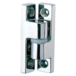 Corner hinges, plug-in / conical recesses / stainless steel / mirror polished / FB-1718 / TAKIGEN