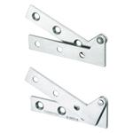 Flap hatch hinges / conical countersinks / rolled / stainless steel / barrel polished / B-1057-4 / TAKIGEN