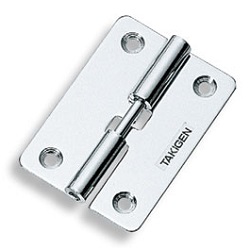 Flat plug-in hinges / conical countersinks / stopper / steel / chrome-plated / B-90 / TAKIGEN B-90-3-R