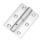 Flat plug-in hinges / conical countersinks / rolled / stainless steel / mirror polished / B-1268 / TAKIGEN B-1268-2-L
