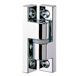Corner hinges, plug-in / conical countersinks / zinc / chrome-plated / FB-718 / TAKIGEN