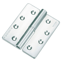 Flat plug-in hinges / conical countersinks / rolled / stainless steel / mirror polished / B-1065 / TAKIGEN B-1065-12-L