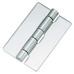 Flat hinges / unperforated / rolled / stainless steel / mirror polished / B-1078 / TAKIGEN