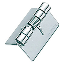 Spring hinges / unperforated / opening / rolled / steel / zinc chromated / B-46 / TAKIGEN B-46-3