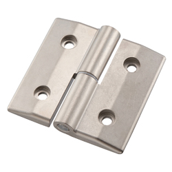 Flat push-in hinges / cylindrical recesses / plastic bush / aluminium / nickel-plated / B-501 / TAKIGEN