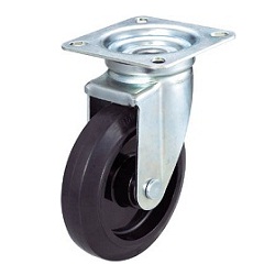 Press-Made Nylon Wheel Rubber Castors, Swivel