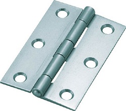 Flat hinges / countersunk tapers / thickness 1.3mm - 1.8mm / Rolled / stainless steel / Bright, silver coated / TRUSCO NAKAYAMA