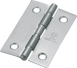 Flat hinges / conical countersinks / thickness 0.8mm - 1.5mm / rolled / stainless steel / brushed / TRUSCO NAKAYAMA