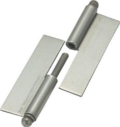 Flat plug-in hinges / unpunched / weldable, decorative pin / rolled / steel / 225xxxx / TRUSCO NAKAYAMA 225W5030L