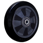 Wheel for Dedicated Castors SS Series (Silent), Rubber Wheel for Light Loads SS-NRB (GOLD Castors) SS-100NRB
