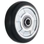 Wheel for Dedicated Castors W Series, Rubber Wheel for Medium-Light Loads W-RB (GOLD Castors) W-200RB